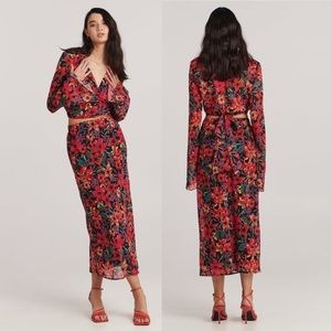 NWOT Charlie Holiday Amini Top & Stella Skirt Matching Set